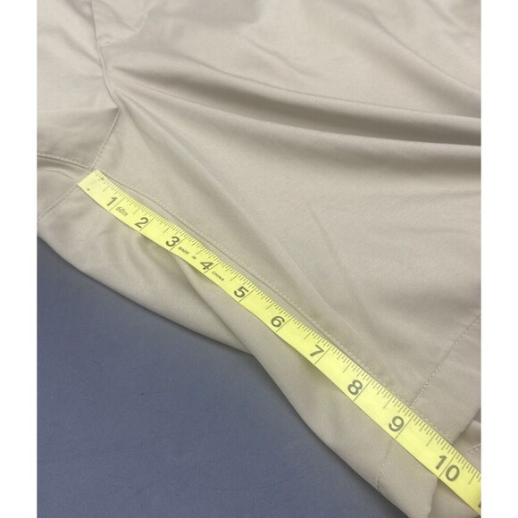 Nike Dri-Fit Mens Khaki Beige Flat Front Chino Pockets Golf Performance Sz 38 - Picture 3 of 9